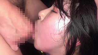 Group sex hardcore double blowjob swallowing cum