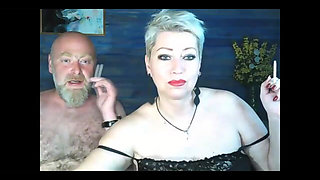 Hard Handjob for Lustful Mature MILF Cocksucker!