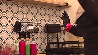 Hunting for Webcam Girls, Juicy Ass Spanked, in a Housewife Costume.