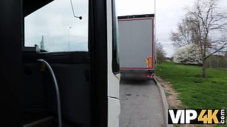 Xxx on the bus. hot sex with federika