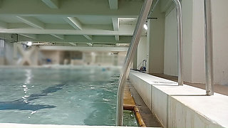 Japanese Mature Woman at the Pool