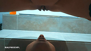Long Morning Pissing in the Slave's Mouth, Human Toilet Slave