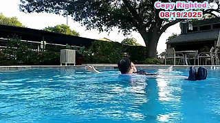 Nurse Vicki and Handsome Harry Are Having Fun Kissing in the Pool!