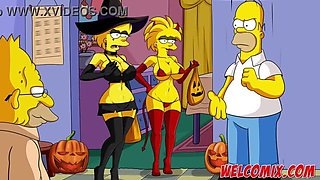 Trick or Treat with Simpsons Hentai Sex!