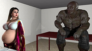 Wife and father in law leave together at home