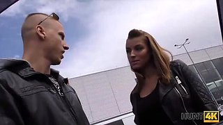 Hot Czech Teen with Big Tits Sells Her Shaved Pussy for Cash - HUNT4K