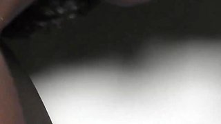 Ebony Teen Blows Big White Shaft and Swallow Cum