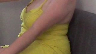 Yellow Dress & Hungry Throat: Karla’s CFNM Blowjob, Tit-cum Worship & Pounded Face