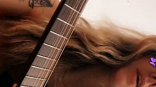 Curly Blonde Teen Records Solo Dildo Masturbation More at