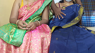 Married Sisters Enjoying Threesome Hot Sex