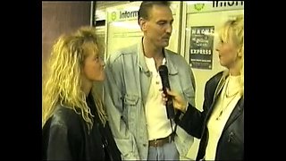 Horny German blonde Sandra Foxxx gets nasty with a big cock - hardcore retro fuck
