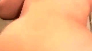 Perfect ass brunette sucing and banging POV