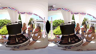 Kayley Gunner, Maddy May & Jenna Fireworks get naughty in Memorial Day parades with a twist!