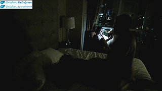 Cuckquean Wife Watches and Films From the Hotel Cuck Chair as Her Husband Fucks a Girl He Found in Las Vegas on Vacation