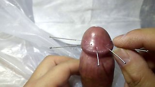 CBT needling penis