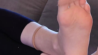 Foot Smelling Slave at Her Disposal