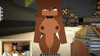 Minecraft Fapcraft: Fazclaire's Nightclub Edition Fucking Frennie, Freddy, in the Ass and Pussy