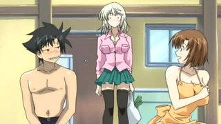 Anime Hot Chicks Loose their Virginity to a Dude