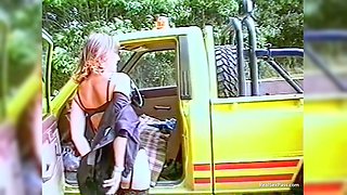 Outdoor Show off in Lingerie