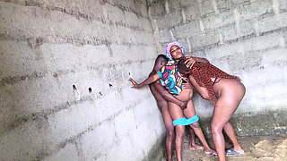 Fucking His Girlfriends in Uncompleted Building