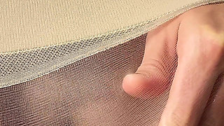 Russian College Babe Sheer Pantyhose Toy Masturbation