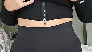 MILF Teacher shows off her oily big tits and ass