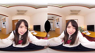 Showing Off Her Panties And Tits In Her Schoolgirl Uniform Part 3; Cute Japanese Schoolgirl Jav Vr Hardcore Pov