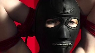 Bondage and submission training for masked lesbian slave