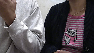 perverted stepmother gives her virgin stepson a handjob for the first time in his life