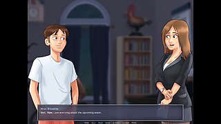 Steamy French teacher gets wild with a trailer park doll in summertime saga episode