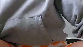 Blonde emo amateur solo masturbation