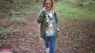 Sexy Slut Couldnt Wait And Plays With Her Tits During Phone Call