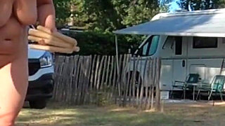 Kinky Couple Games at French Nudist Beach Campsite