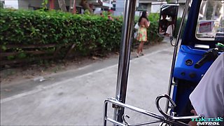 Busty Asian Naked And Sucking Cock At Tuktuk Patrol
