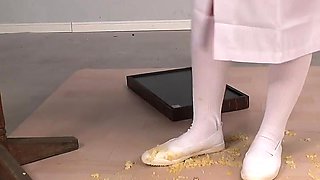 School Lunch Mess - Misaki Okina’s Playful Food Crush