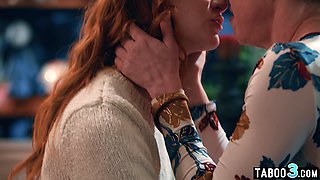 Lesbian mature fingered a tied teenager whore