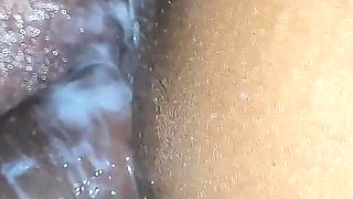 This MILF Has a Beautiful Pink Pussy Full of Sperm, Releasing Vaginal Farts.