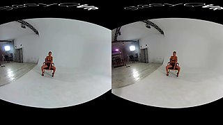 Silver Lining Secret - Busty Babe Class Striptease Solo