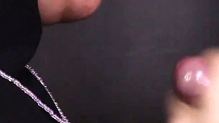 Cum on a Heart Shaped Necklace