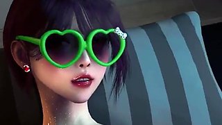 3D Horny Slut MILF Wearing Sexy Lingerie Got Her Pussy Licked