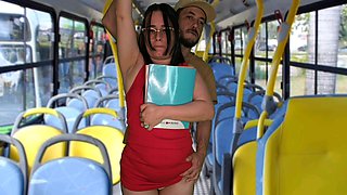 Student Being Groped on the Bus in Public!