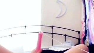 Big boobs milf masturbates with her dildo