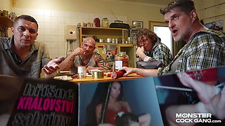 MONSTER COCK GANG e02: Petite Stepdaughter Shared with Mates