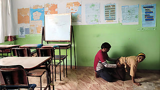Desi Village College Couples Fucking in Classroom