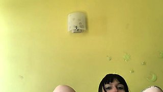 Step Sister Fingering Dick and Jerking off Foot Fetish