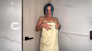 Dont Look Through the Bathroom Door Me in the Shower