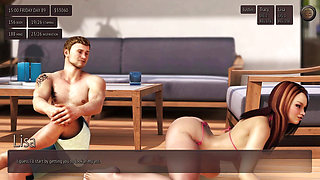 Two Hot Collage Girl is trying to Seduce me beside my Pool - 3D Hentai Animated Porn With Sound - Living With Temptation