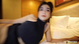 JohnTronX - Curvy Thai amateur sits her huge tattooed ass on my cock in POV
