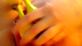 Extreme Pussy Pumping: Banana Fist on Webcam