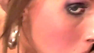 Sexy blonde gets dp'd by two hung studs in threesome fun